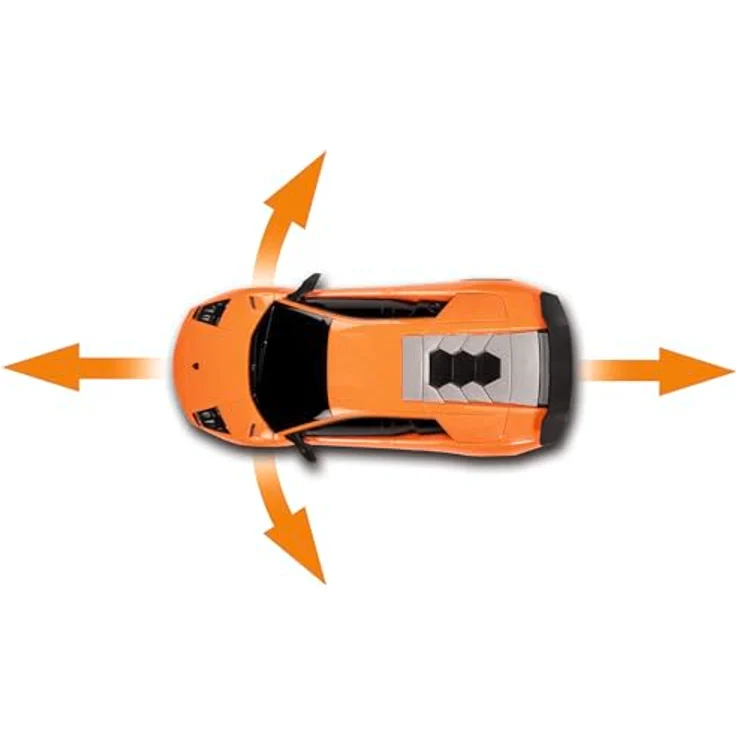 Carson 500404307 Lamborghini Murcielago SV 1:24, ferngesteuertes Auto mit LED-Beleuchtung, Fahrzeit ca. 60 min, 2.4G 100% RTR – Bild 2
