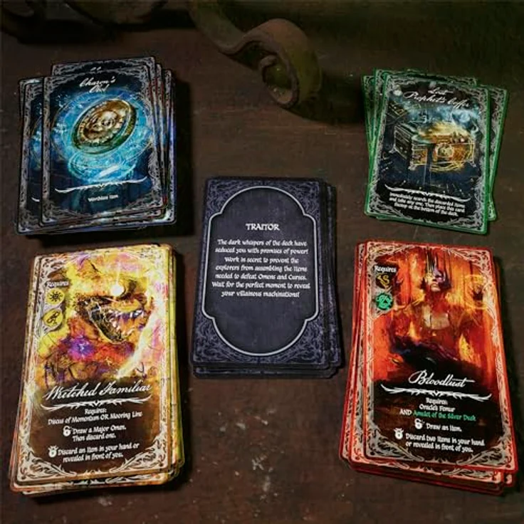 Avalon Hill Verrayal Deck of Lost Souls Kartenspiel, Tarot-inspiriertes Geheimrollen-Spiel, ab 12 Jahren, 3 bis 5 Spieler, 20 Minuten Durchschn. Kooperative Strategiespiele, Horror-Themen-Geschichte, Premium Tarot-Karten – Bild 5