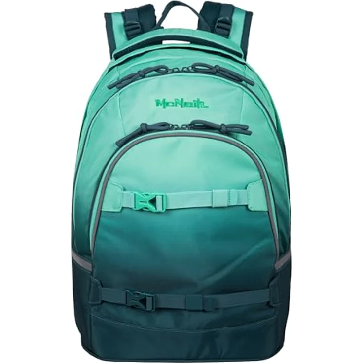 McNeill Schulrucksack Milo, Polyester mit Stift- und Steckfächern, Haken zum Aufhängen, Trinkflaschen-Taschen – Bild 2