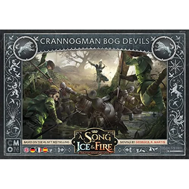 CMON A Song of Ice & Fire - Crannogmen Bog Devils, Erweiterung für Tabletop-Spiel mit 12 Miniaturen und Sonderregelkarten – Bild 2