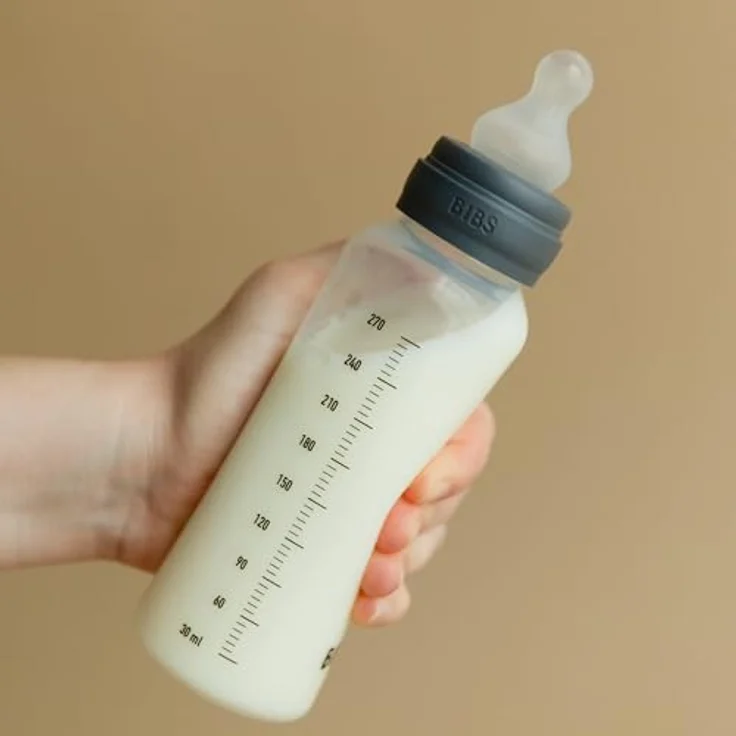 BIBS Babyflasche 270 ml, Silikonsauger, Anti-Kolik, BPA-frei, mittlerer Fluss, leicht zu reinigen, ab 0 Jahren - Ivory – Bild 5