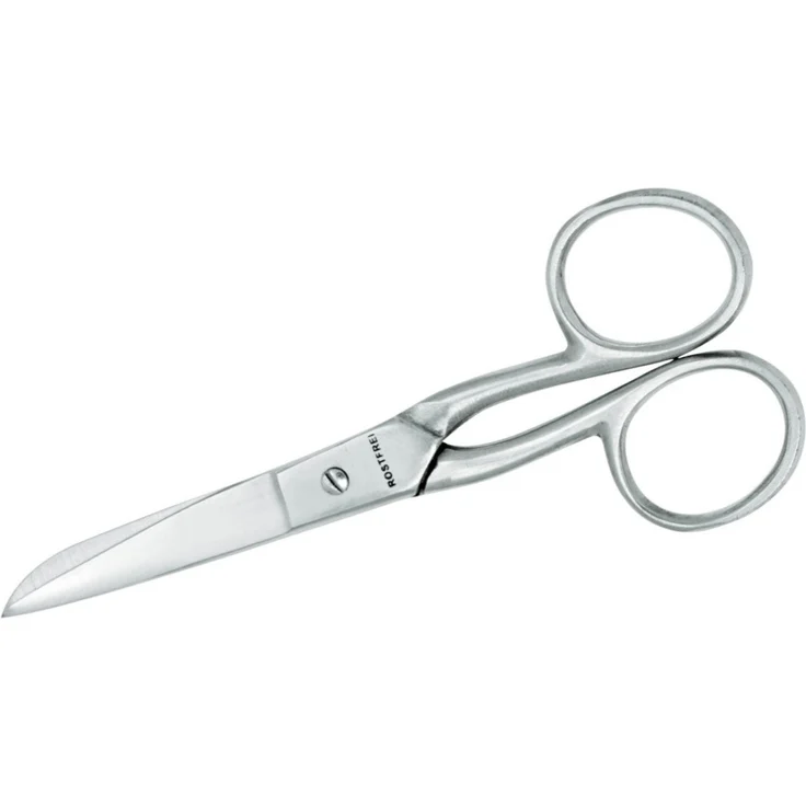 WEDO Papierscheren Metallschere 11,5 cm, rostfrei und poliert, silber