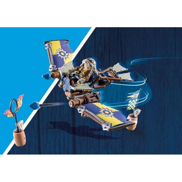 PLAYMOBIL Novelmore 71211 Darios Fluggleiter, Himmelsgleiter mit Bolzenkanonen, Schleudersitz und 55 Zubehörteilen, Spielzeug für Kinder ab 4 Jahren – Bild 5
