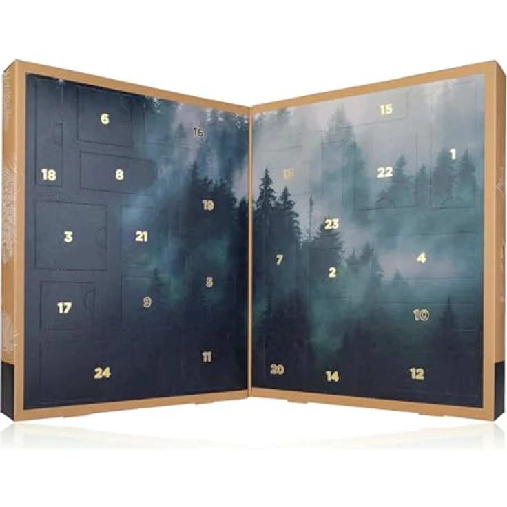 ACCENTRA Adventskalender Adventskalender WINTER SPA 2024, Buchförmige Box mit umweltfreundlichen und plastikfreien 24 liebevoll ausgewählten Überraschungen – Bild 3