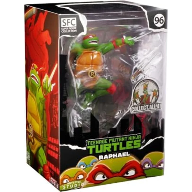 ABYstyle Studio Teenage Mutant Ninja Turtles Raphael, 16 cm hoch, SFC-Sammelfigur, PVC, Cartoon-Figur, Heimdekoration, Geschenk, offizielles Lizenzprodukt – Bild 1