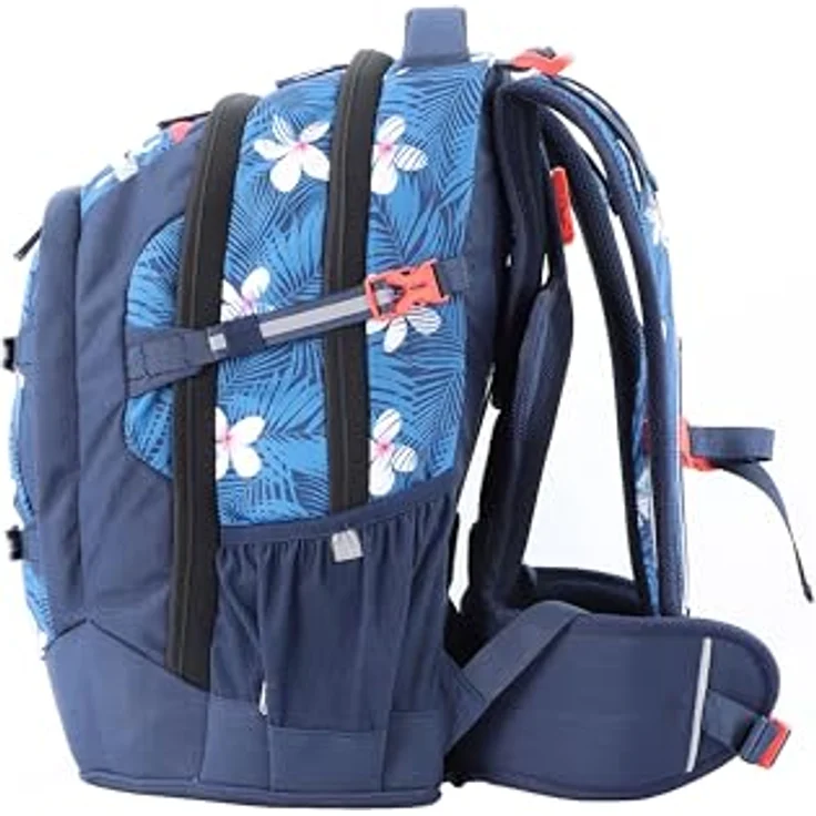 2be Schulrucksack, mit reflektierenden Elementen, ergonomischem Rücken und integriertem Regenschutz, in verschiedenen Farben verfügbar – Bild 2