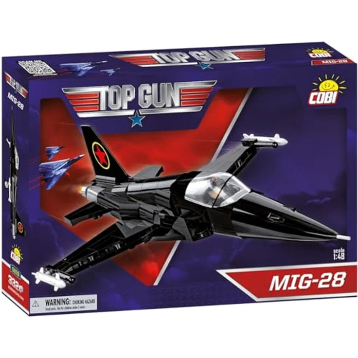 COBI 5859 TOP Gun (1986) MIG-28 Aircraft Amerikanisch Bausteine, Multicolor, ONE Size - Hochwertige Klemmbausteine mit flexibler Gestaltung – Bild 2
