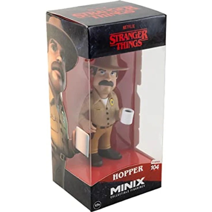 MINIX Collectible Figurines, Stranger Things - Hopper, 12 cm Sammelfigur, Ab 17+ Jahren, Deutsch – Bild 1
