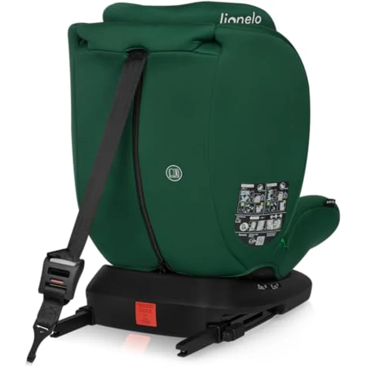 lionelo Autokindersitz BASTIAAN I-SIZE, i-Size / 0-36 kg / Isofix + Top Tether, ab Geburt bis 12 Jahre, Memory Foam, schwarz – Bild 5