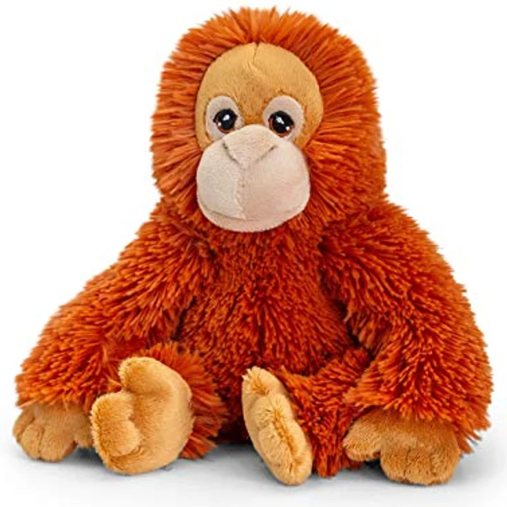 Keel Toys Keeleco SE6115 Plüschtier Orang-Utan, 18 cm, recycelte Materialien, Baumwollaugen – Bild 1
