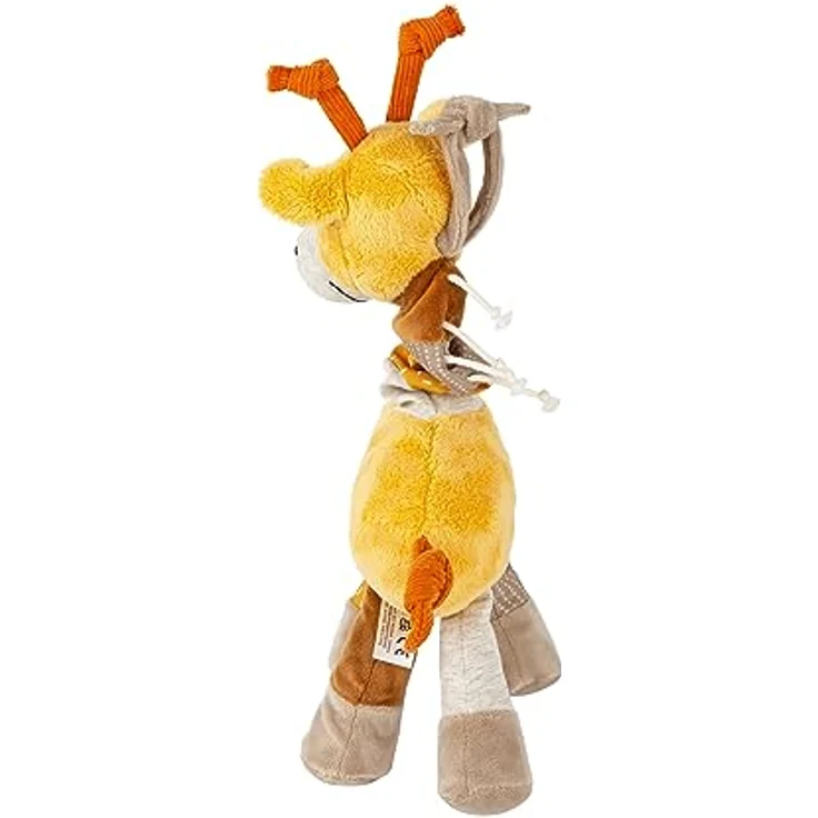 sigikid 43165 Babyaktivspielzeug Stofftier, Gelb/Beige/Giraffe – Bild 4