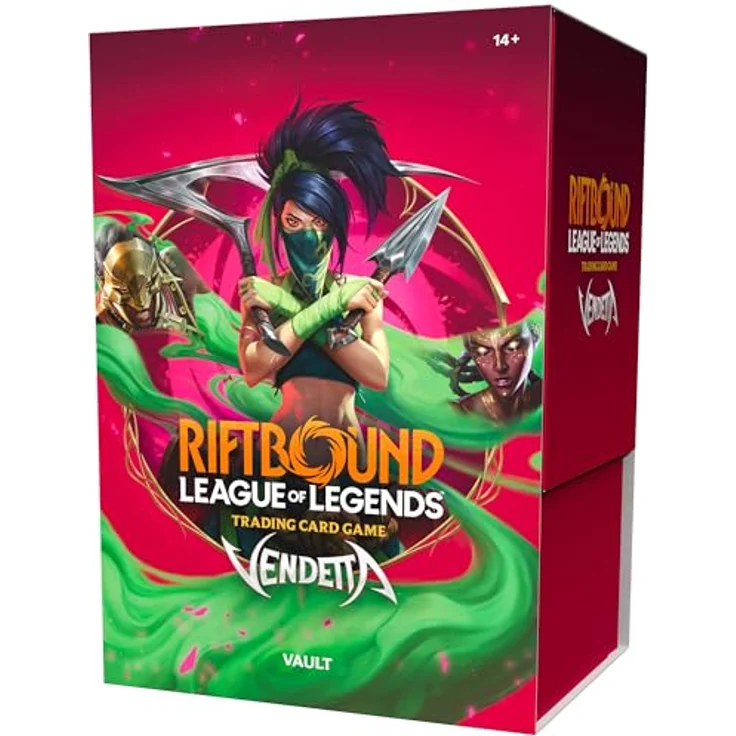 RIOT GAMES Riftbound Vendetta Vault, Sammelkartenbundle mit 6 Boosterpacks, 36 Runen und 3 Full-Art Token-Karten – Bild 8