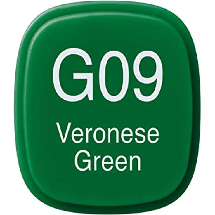 Copic Classic Marker Typ G - 09, Veronese Green, professioneller Layoutmarker mit dualem Spitzensystem, schnelltrocknend – Bild 3