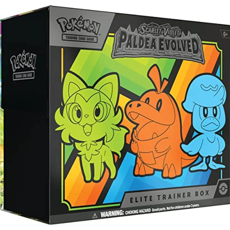 Pokémon TCG: Scarlet & Violet-Paldea Evolved Elite Trainer Box - EN, mit Vollkunst-Folien-Promo-Karte und 9 Boosterpacks