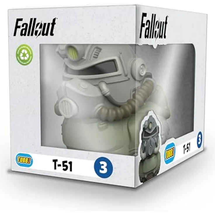 TUBBZ T-51 Sammler-Vinyl-Gummiente Figur, 9 cm groß - Offizielles Fallout Merchandise – Bild 2