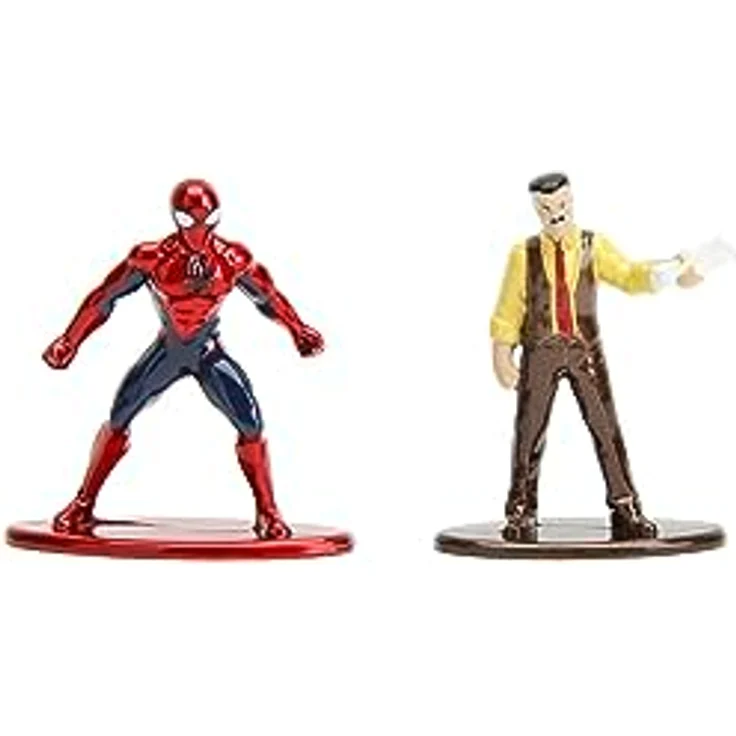 Jada Marvel Spider-Man NYC Deluxe Nano Scene, Diorama Daily Bugle mit 2 Metallfiguren, 20 cm – Bild 5