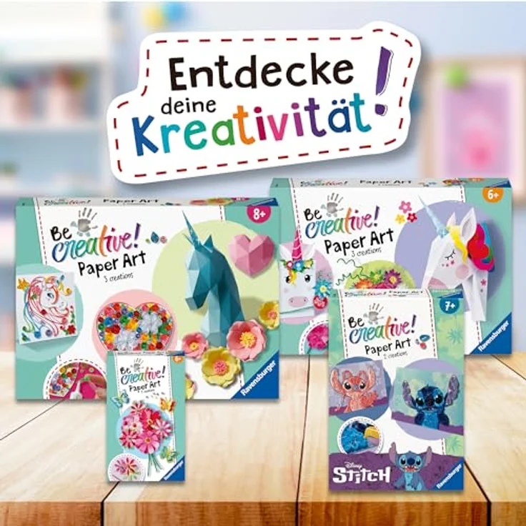 Ravensburger 182368 Be Creative Paper Art, DIY für Kinder ab 8 Jahren – Bild 6