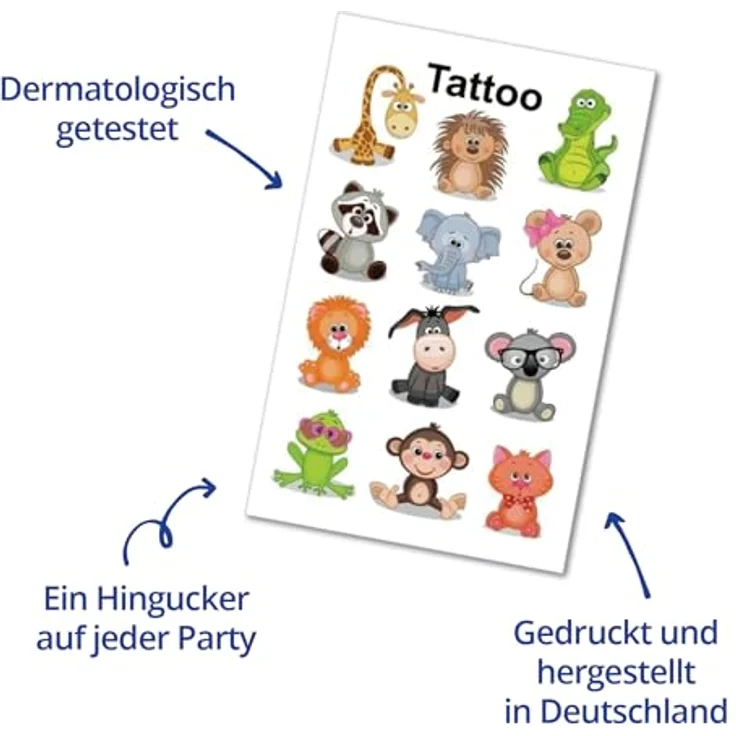 Avery Zweckform Kindertattoo Piraten 56683, Temporäre Tattoos für Kinder, dermatologisch geprüft, einfach aufzutragen und zu entfernen – Bild 5