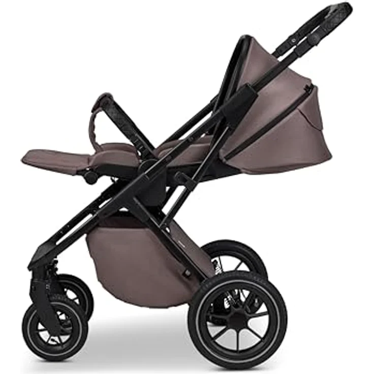 Moon PIÙ Kinderwagen / Kombikinderwagen mit vielseitigen Funktionen, grau – Bild 8