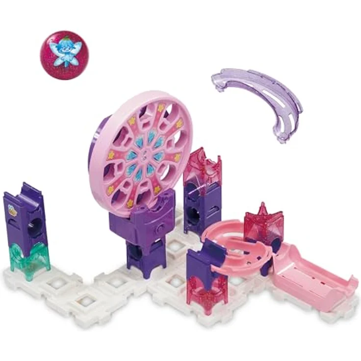 Vtech Marble Rush - Fairy Garden Set M500 E, motorisierte Kugelbahn mit 16 Filzdekorationen und vielseitigen Aufbaumöglichkeiten – Bild 5