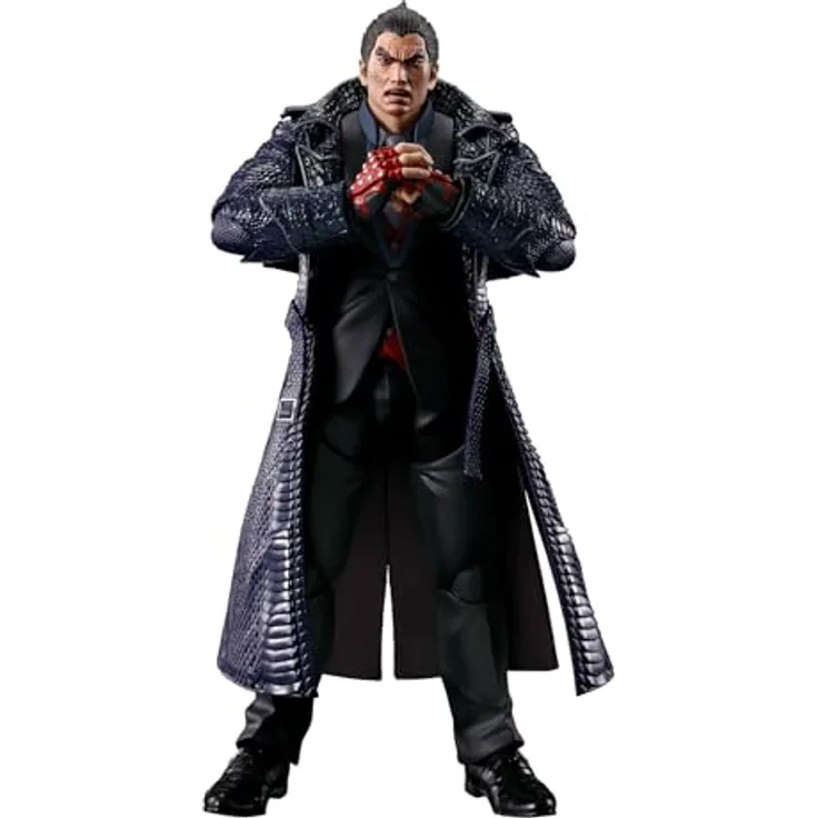 TAMASHII NATIONS S.H. Figuarts Kazuya Mishima, Tekken 8 Figurine 15 cm mit zwei Köpfen und mehreren Händen