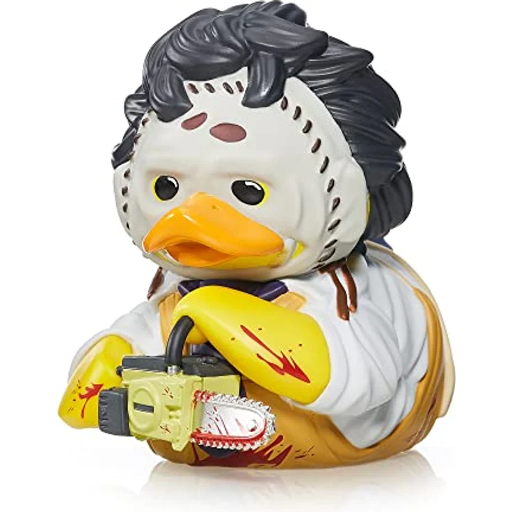 TUBBZ Boxed Ausgabe Lederface Sammel-Vinyl-Gummientenfigur - Offizielles Texas Chainsaw Massacre Merchandise, 9 cm groß in Display-Box – Bild 1