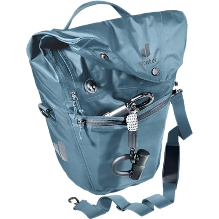 Deuter Mainhattan Fahrradtasche, 33 cm x 22 cm x 45 cm, blau, 100% Plane, für Kinderfahrräder – Bild 5
