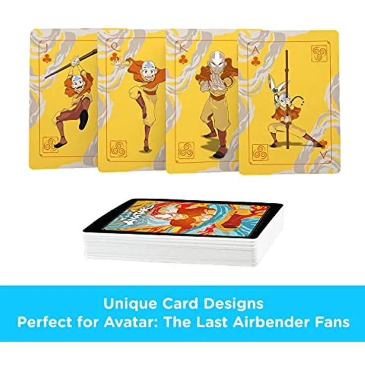 Aquarius Avatar Playing Cards - Avatar: The Last Airbender Shaped Deck of Cards for Your Favorite Card Games - Offiziell Licensed The Office Merchandise & Collectibles – Bild 3