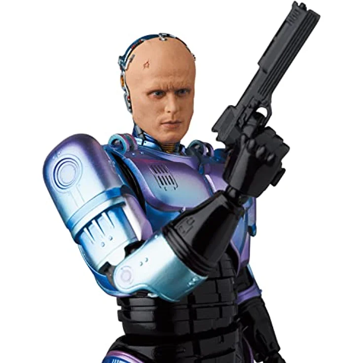 Medicom MAFEX No.196 Robocop 2, Actionfigur mit Murphy Head Version, Gesamthöhe ca. 160 mm, verstellbarer Figurenständer, vorgefräste Detailteile – Bild 3