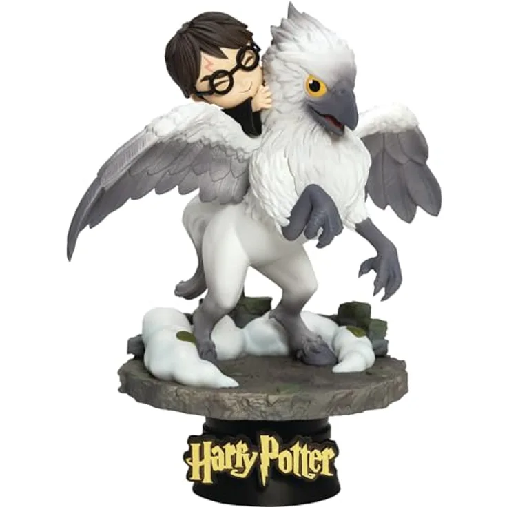 Beast Kingdom Toys Harry Potter D-Stage PVC Diorama Harry & Buckbeak, 16 cm, in transparenter Box