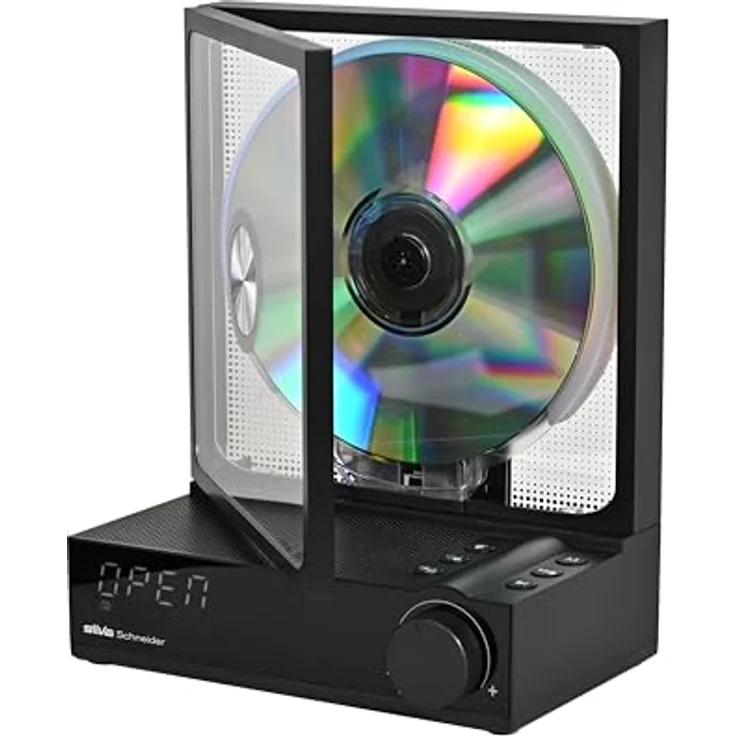 Silva Schneider CDP 99 BT, CD-Player mit Bluetooth 5.3, MP3-Funktion, 4000mAh Akku, LED-Display, tragbar, Schwarz – Bild 2