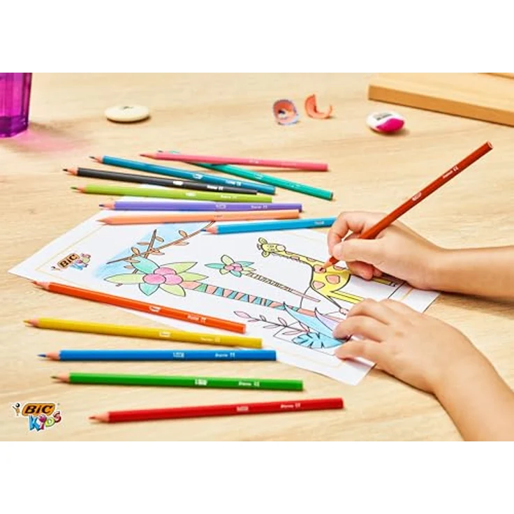 Bic - 8325666 Buntstift Tropicolors 2, verschiedene Farben (12 Stück) – Bild 5