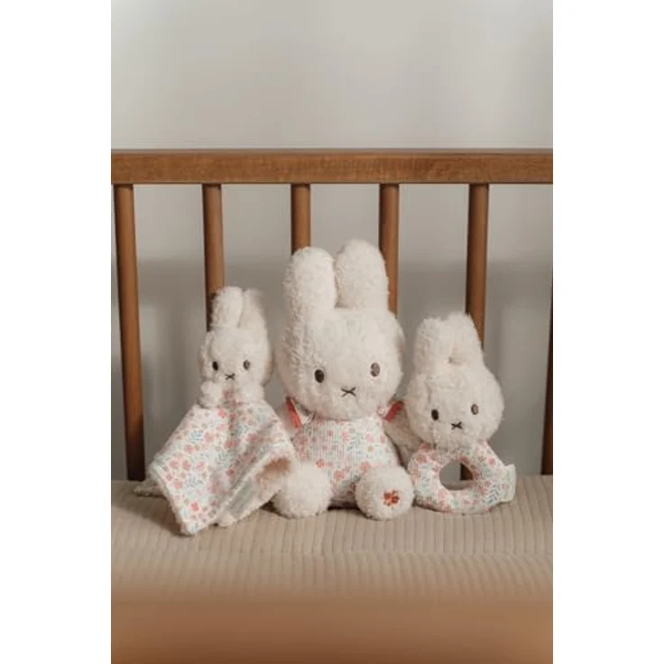 Little Dutch Miffy Fluffy Lucky Blossom Geschenkbox, Babyspielzeugset mit Rassel, Schmusetuch und Plüschspielzeug – Bild 3