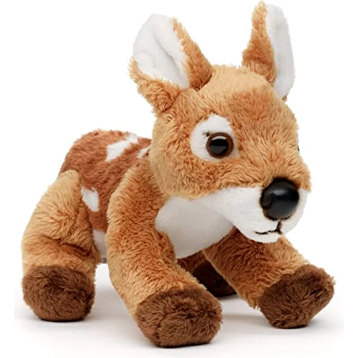 Uni-Toys Rehkitz Plushie, 15 cm Plüsch-Reh mit hochwertigem Polyester-Obermaterial, recyceltem Füllmaterial, ideal zum Spielen und Kuscheln – Bild 2