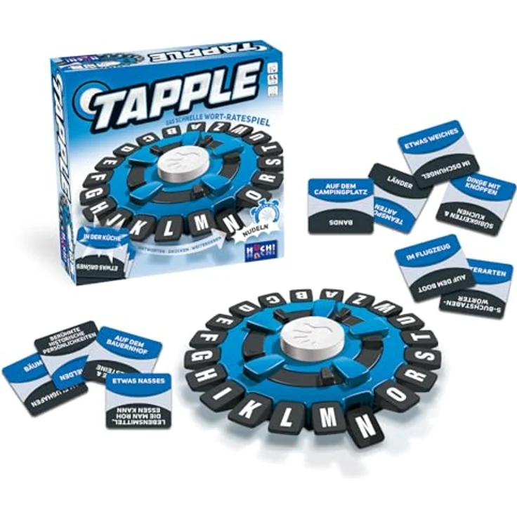 HUCH! Tapple Spiel Deutsch, interaktives Stadt Land Fluss Spiel mit Timer, Familienspiel, Für 2-8 Spieler, ab 8 Jahren – Bild 4