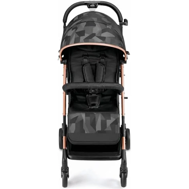 CAM Il Mondo del Bambino - art. 832/T194 - Sportwägen Compass 2. 0 - perfekt von 0 bis 4 Jahren - geschlossen kann es wie ein Trolley transportiert werden - JACQUARDSCHWARZ – Bild 6