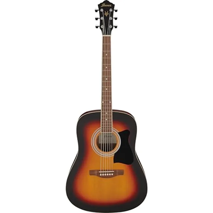 Ibanez V50NJP-OVS Akustik Gitarre, Dreadnought, mit Zubehörset, Nandu, Chrome, Meranti