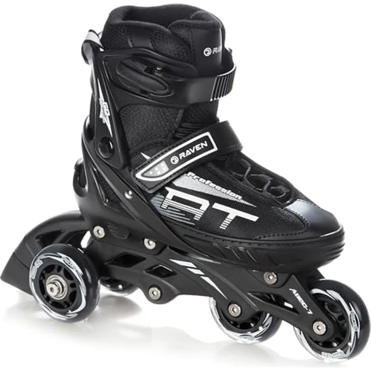 RAVEN Profession 4in1 Inlineskates Triskates Rollschuhe Schlittschuhe Inliner für Kinder und Erwachsene verstellbar (Black, 28-32) - Leicht, belüftet, mit Shock-Absorbing und 3-Schicht Foam – Bild 5