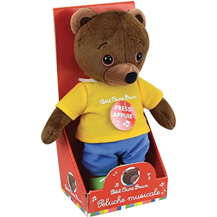 JEMINI 023799 Kleiner Bär, braun, Plüsch, Musik, +/20 cm