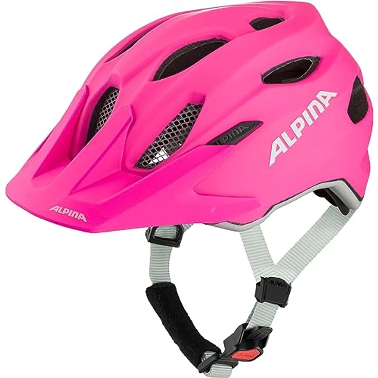 ALPINA Unisex Jugend Carapax JR. Fahrradhelm, Shocking-pink matt, 51-56 - Leichter Kinderfahrradhelm mit optimaler Schutzfunktion im Gelände – Bild 1