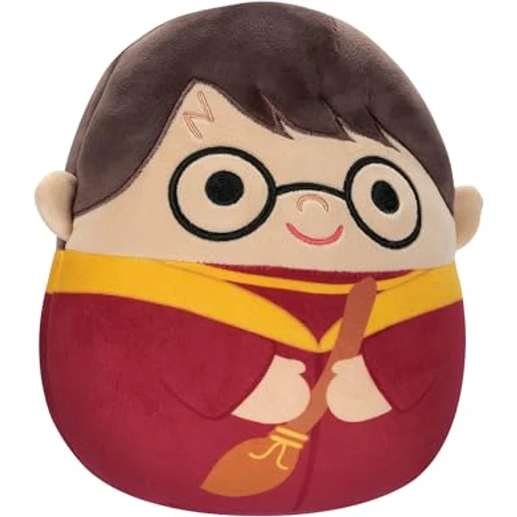 Squishmallows SQWB00124 - Harry Potter in Quidditch Robe 25 cm, offizielles Jazwares Plüsch, superweiches Kuscheltier, Warner Bros. Lizenz, Magenta – Bild 3