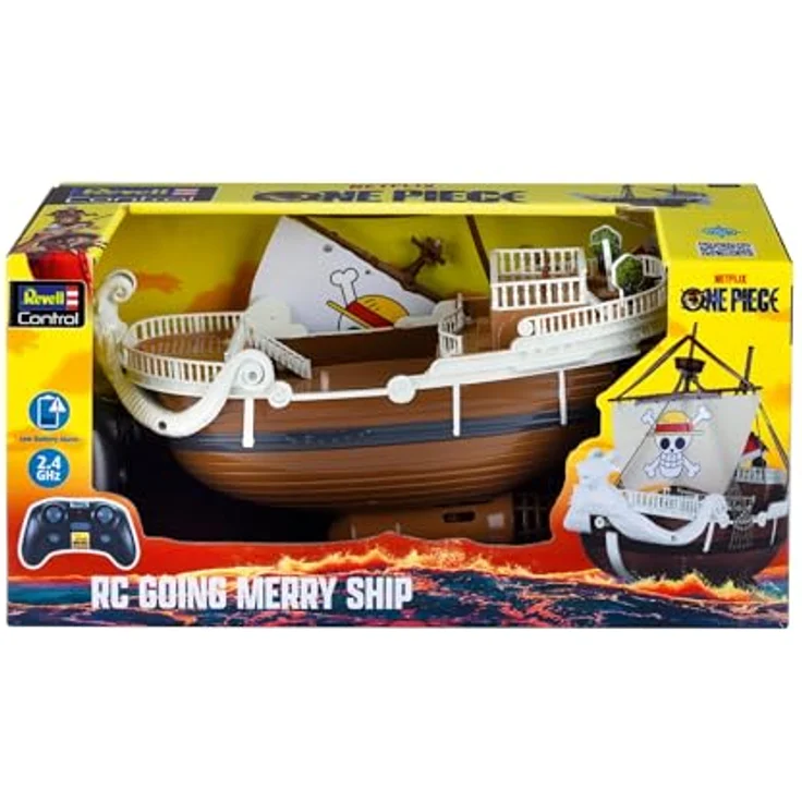 Revell Control RC Motorboot RtR, ferngesteuertes Boot aus der „One Piece“-Serie, Going Merry-Modell – Bild 2