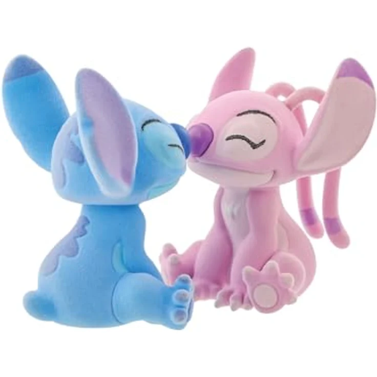 Enesco Disney Lilo & Stitch Mini Figur - Angel & Stitch Kissing (Flocked), Sammelfigur – Bild 3