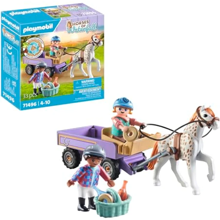 Playmobil® Konstruktions-Spielset Ponykutsche (71496), Horses of Waterfall, (33 St), Made in Europe – Bild 2