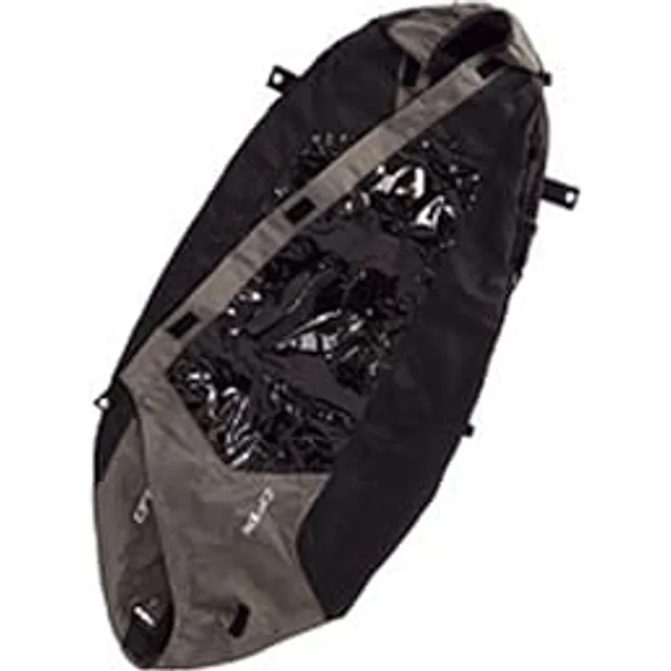 XLC Mono S, Kinderanhängerhaube aus wasserdichtem Material mit Reflektoren für optimale Sicherheit, schwarz