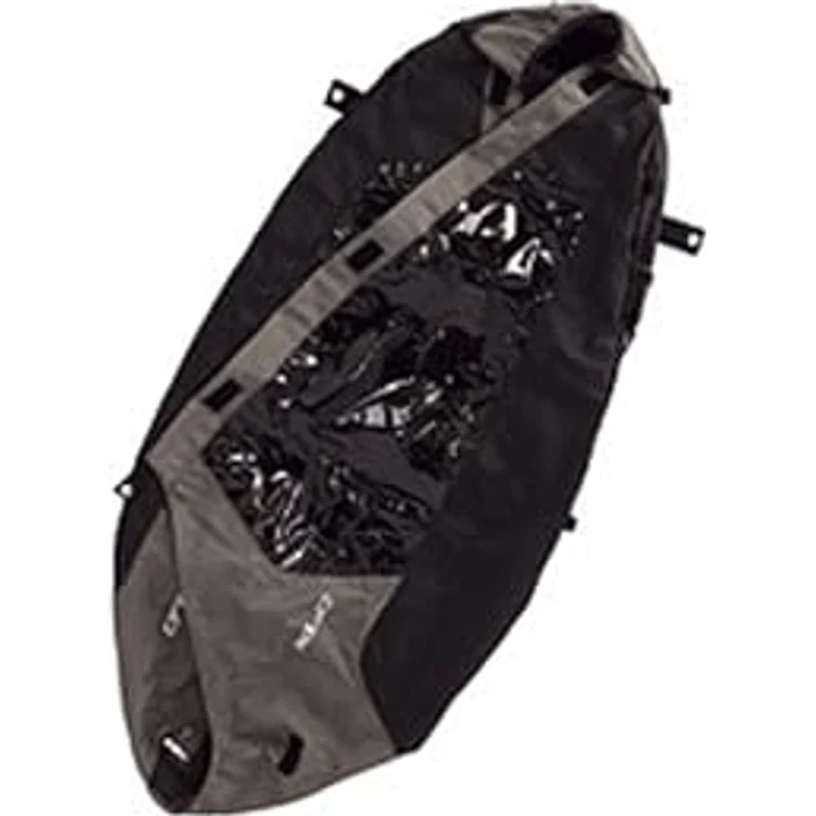 XLC Mono S, Kinderanhängerhaube aus wasserdichtem Material mit Reflektoren für optimale Sicherheit, schwarz – Bild 1