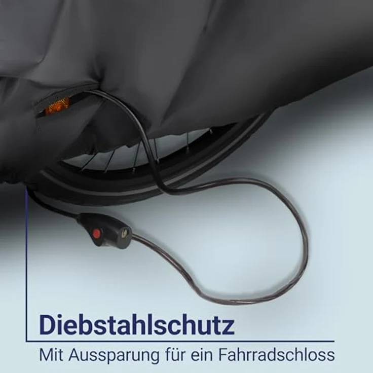 Zamboo Faltgarage für Fahrradanhänger, Wetter- und Schmutzschutz mit integriertem Diebstahlschutz – Bild 7