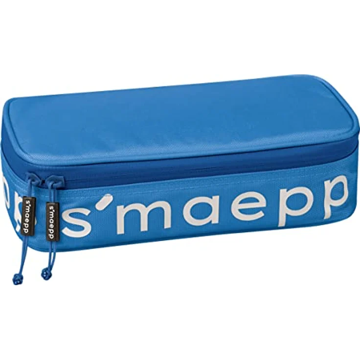 Brunnen 104924033 Schlampermäppchen, Blau, mit großem Stauraum und Smartphone-Fach – Bild 1