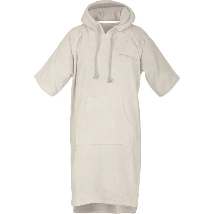 TOM TAILOR HOME Badeponcho COLOR BATH, Midilänge, saugstark aus 100% Baumwolle, mit Kapuze und Bauchtasche, auch in Kindergrößen