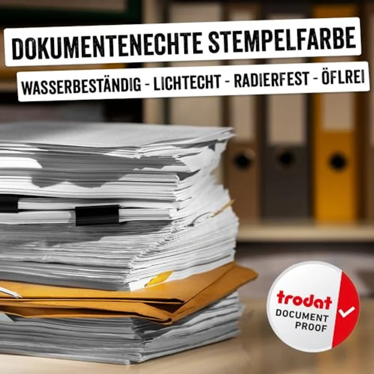 TRODAT Stempel Datumsstempel Printy 4850/L/ 3.8 mm Eingegangen, Selbstfärbend mit Lagertext, 2-farbig. – Bild 8